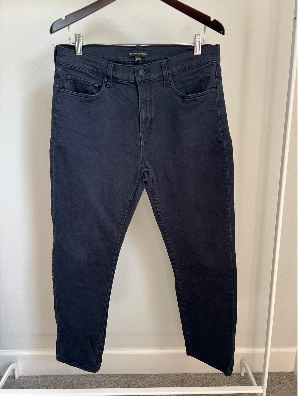 Banana Republic Men’s Jeans 34x30 Black Slim Straight Stretch Denim Pants